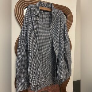 L polo Ralph Lauren navy gingham 100% cotton